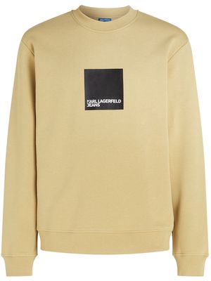 Karl Lagerfeld Jeans logo-print organic-cotton sweatshirt - Yellow