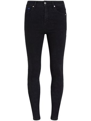 Karl Lagerfeld Jeans logo-tape skinny jeans - Blue