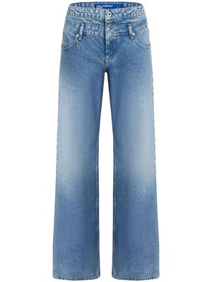 Karl Lagerfeld Jeans low-rise wide-leg jeans - Blue