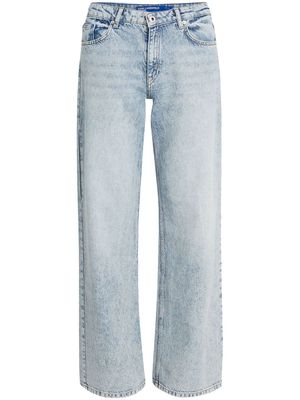 Karl Lagerfeld Jeans mid-rise wide-leg jeans - Blue