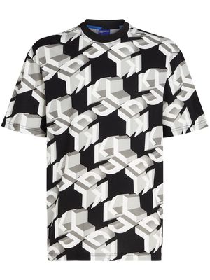 Karl Lagerfeld Jeans monogram-print organic cotton T-shirt - Black