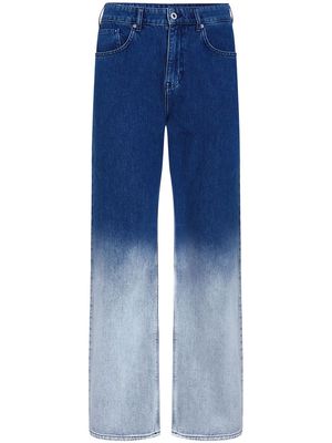 Karl Lagerfeld Jeans ombré-effect straight jeans - Blue