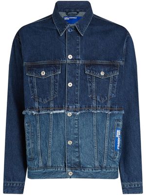 Karl Lagerfeld Jeans patchwork panelled denim jacket - Blue