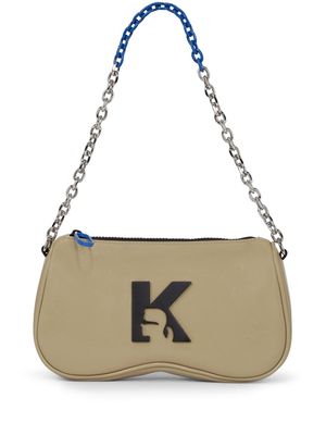 Karl Lagerfeld Jeans Sunglasses logo-appliqué shoulder bag - Brown