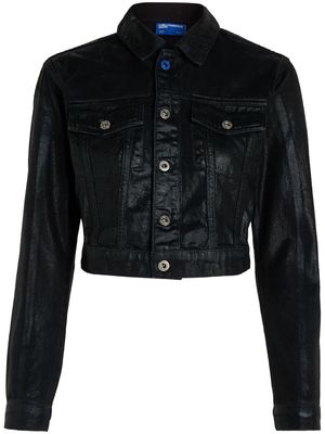 Karl Lagerfeld Jeans washed-effect denim jacket - Black