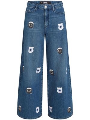 Karl Lagerfeld Jeans x Darcel Disappoints graphic-print jeans - Blue