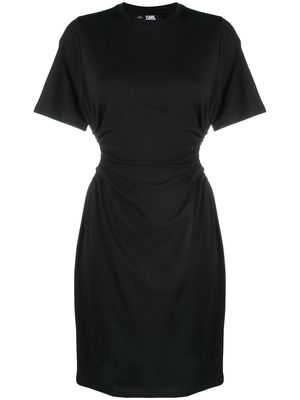 Karl Lagerfeld jersey cut-out dress - Black
