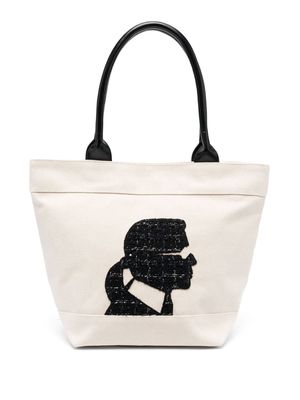Karl Lagerfeld K/Boucle Cameo tote bag - Neutrals