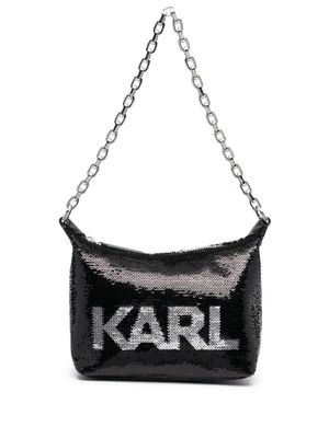 Karl Lagerfeld K/Evening Mini Sequin shoulder bag - Black