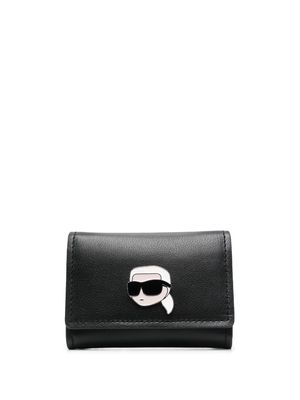 Karl Lagerfeld K/Ikonic 2.0 leather wallet - Black