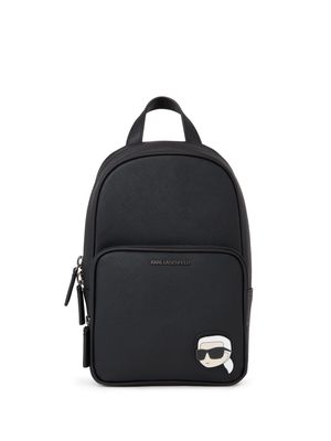 Karl Lagerfeld K/Ikonik 2.0 Kore single-strap backpack - Black