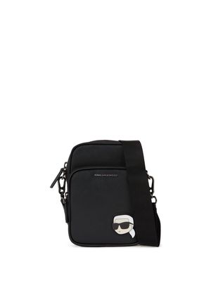 Karl Lagerfeld K/Ikonik 2.0 Kore textured shoulder bag - Black