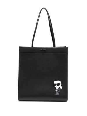 Karl Lagerfeld K/Ikonik 2.0 leather tote bag - Black