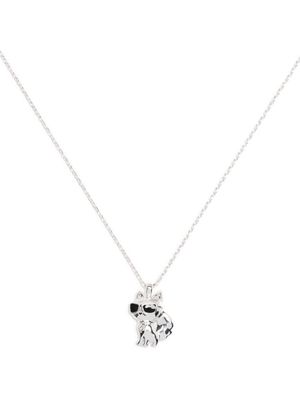 Karl Lagerfeld K/IkoniK Choupette charm necklace - Silver