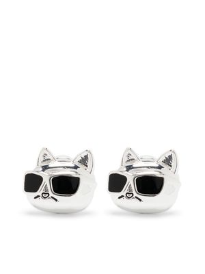 Karl Lagerfeld K/Ikonik Choupette stud earring - Silver