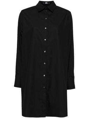 Karl Lagerfeld K/Ikonik embellished long shirt - Black