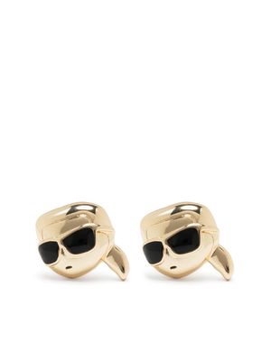 Karl Lagerfeld K/Ikonik Karl stud earrings - Gold
