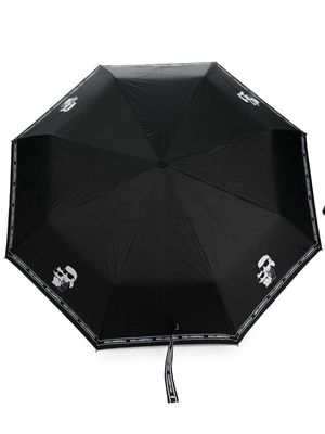 Karl Lagerfeld K/Ikonik logo-print umbrella - Black