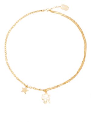 Karl Lagerfeld K/Ikonik Star necklace - Gold
