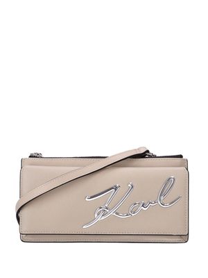 Karl Lagerfeld K/Signature 2.0 crossbody bag - Neutrals