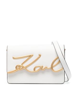 Karl Lagerfeld K/Signature leather bag - White