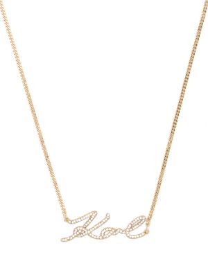 Karl Lagerfeld K Signature necklace - Gold