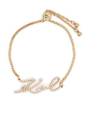 Karl Lagerfeld K/Signature pearl bracelet - Gold