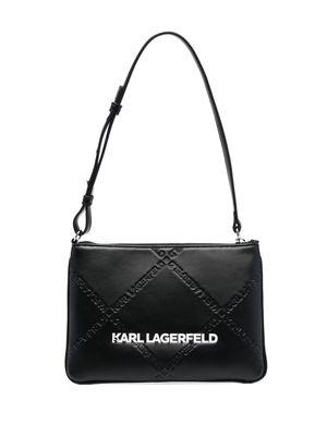 Karl Lagerfeld K/Skuare embossed pouch - Black