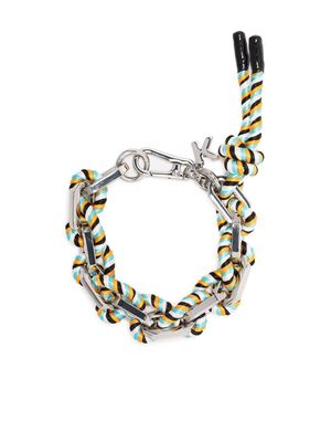 Karl Lagerfeld K/Summer woven metal bracelet - Blue