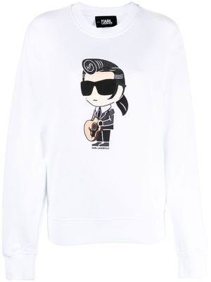 Karl Lagerfeld K/Superstars crew neck sweatshirt - White