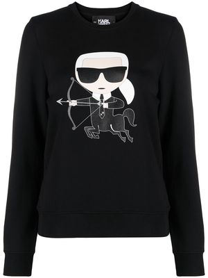 Karl Lagerfeld K/Zodiac Sagittarius sweatshirt - Black