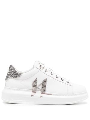 Karl Lagerfeld Kapri monogram-embellished sneakers - White
