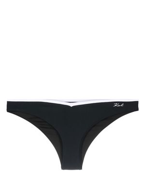Karl Lagerfeld Karl Dna Binding bikini bottoms - Black