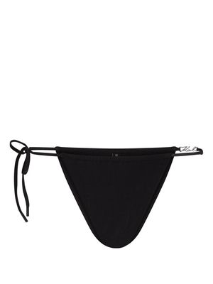 Karl Lagerfeld Karl DNA Glam glitter bikini bottoms - Black