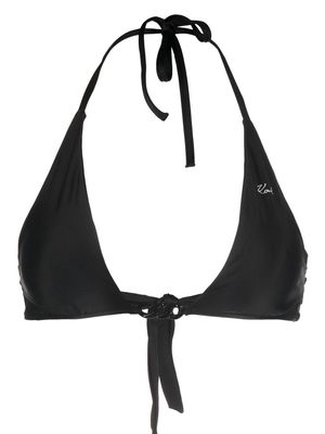 Karl Lagerfeld Karl DNA triangle bikini top - Black