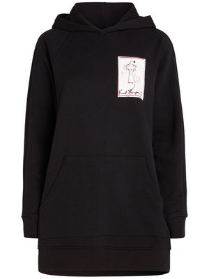 Karl Lagerfeld Karl Series graphic-print hoodie - Black