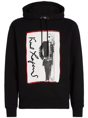 Karl Lagerfeld Karl Series illustration-print hoodie - Black