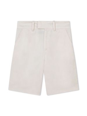 Karl Lagerfeld Kids concealed-fastening bermuda shorts - Neutrals