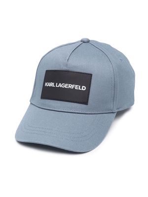 Karl Lagerfeld Kids cotton logo patch cap - Blue