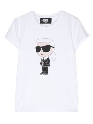 Karl Lagerfeld Kids Ikonik Karl short-sleeve T-shirt - White