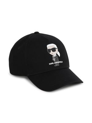 Karl Lagerfeld Kids K/Ikonik baseball cap - Black