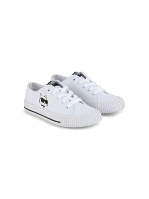 Karl Lagerfeld Kids K/IKONIK low-top sneakers - White