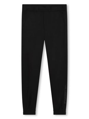 Karl Lagerfeld Kids logo-print elasticated-waist track pants - Black