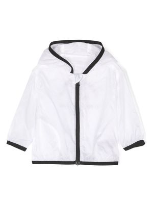 Karl Lagerfeld Kids logo-print hooded jacket - White