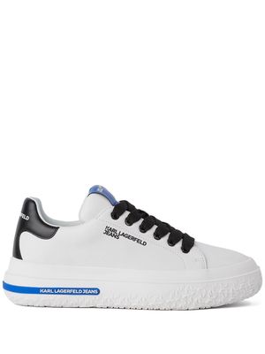 Karl Lagerfeld KLJ Kup leather sneakers - White