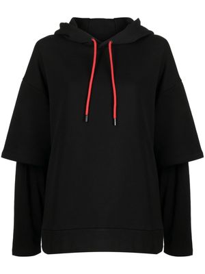 Karl Lagerfeld KLxDisney logo-print hoodie - Black
