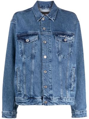 Karl Lagerfeld KLxDisney long-sleeved denim jacket - Blue