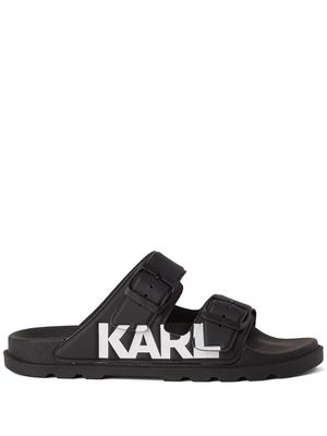 Karl Lagerfeld Kondo Tred double-strap sandals - Black