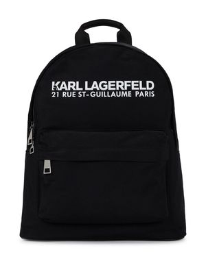 Karl Lagerfeld large Rue St-Guillaume backpack - Black