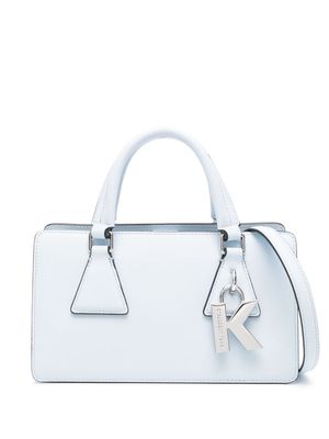 Karl Lagerfeld Lock leather tote bag - Blue